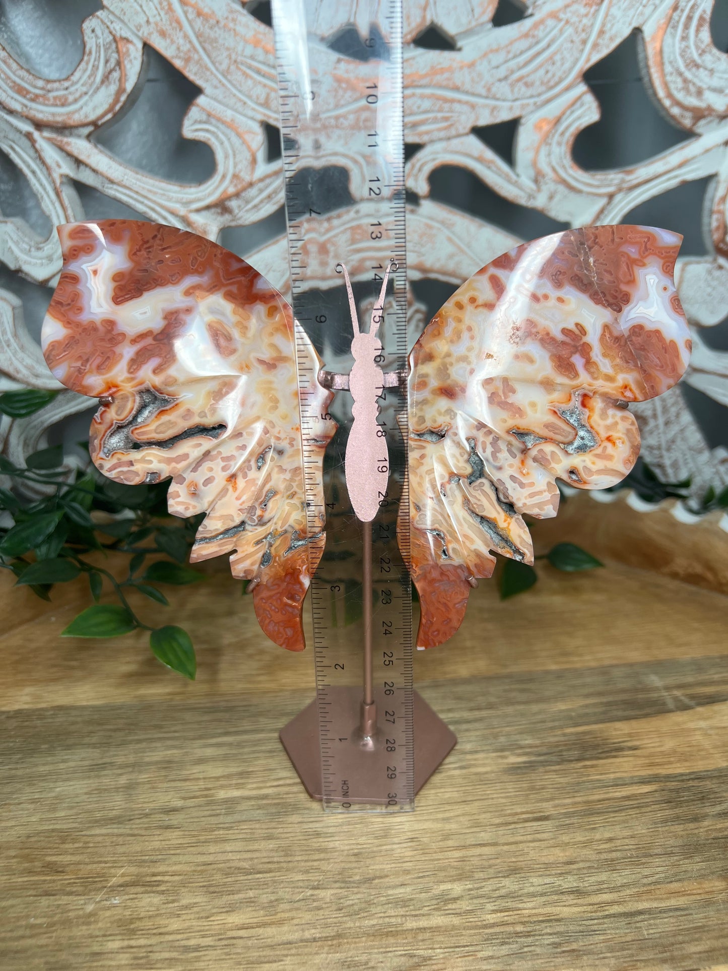Pink Carnelian Wings