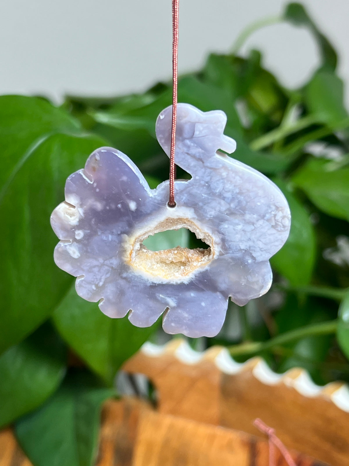 Purple Chalcedony Turkey Ornaments