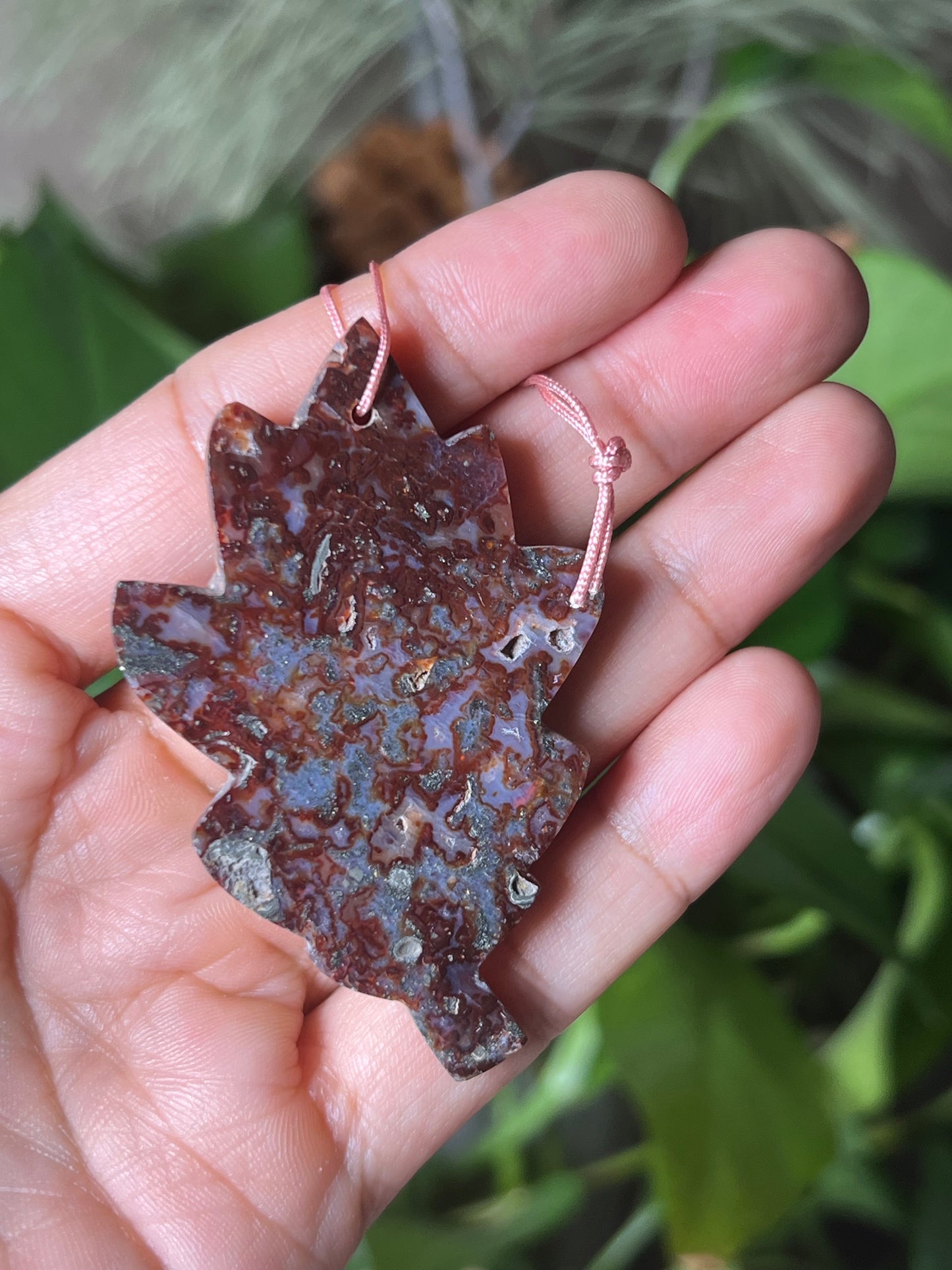 Marcasite Leaf Ornament