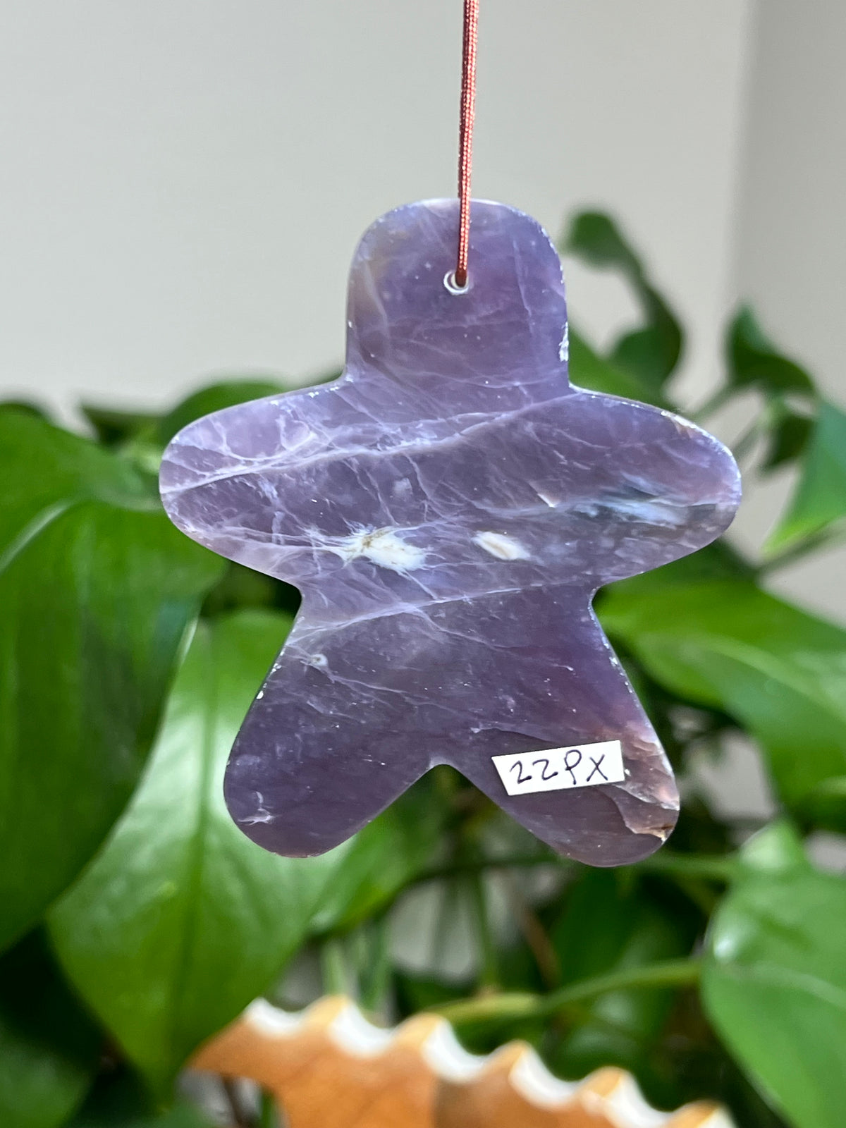 Purple Chalcedony Gingerbread Ornaments