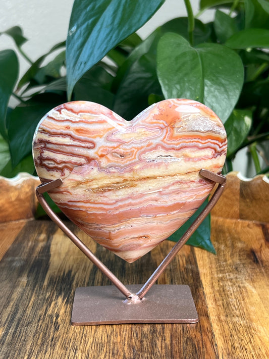 Crazy Lace Agate Heart: Ni