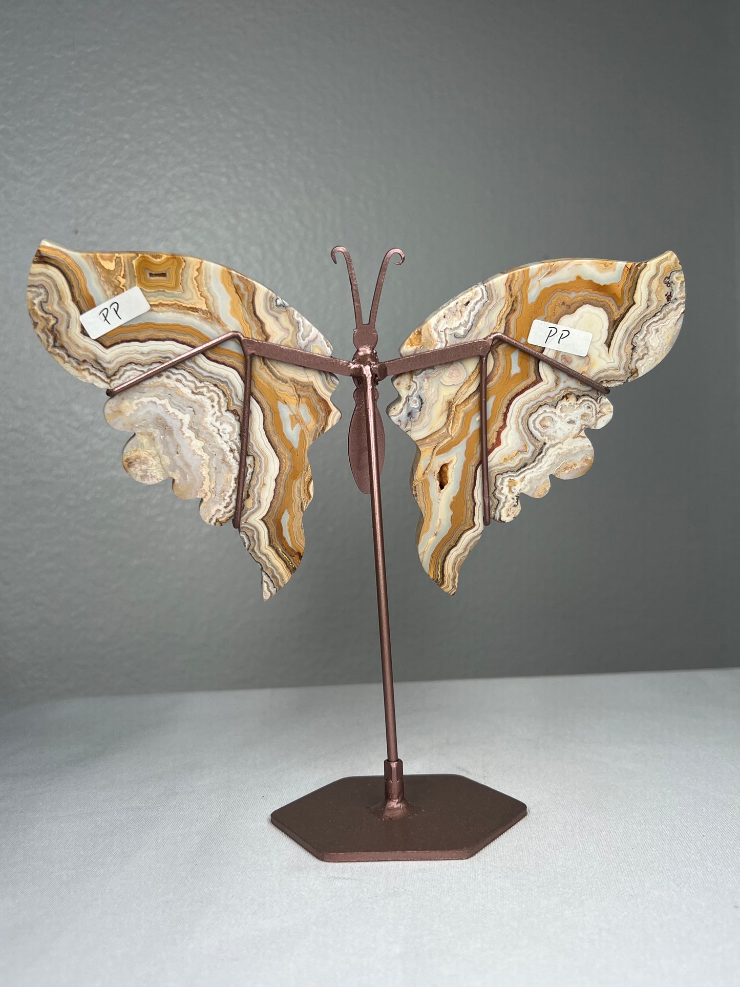 Yellow Crazy Lace Agate Wings