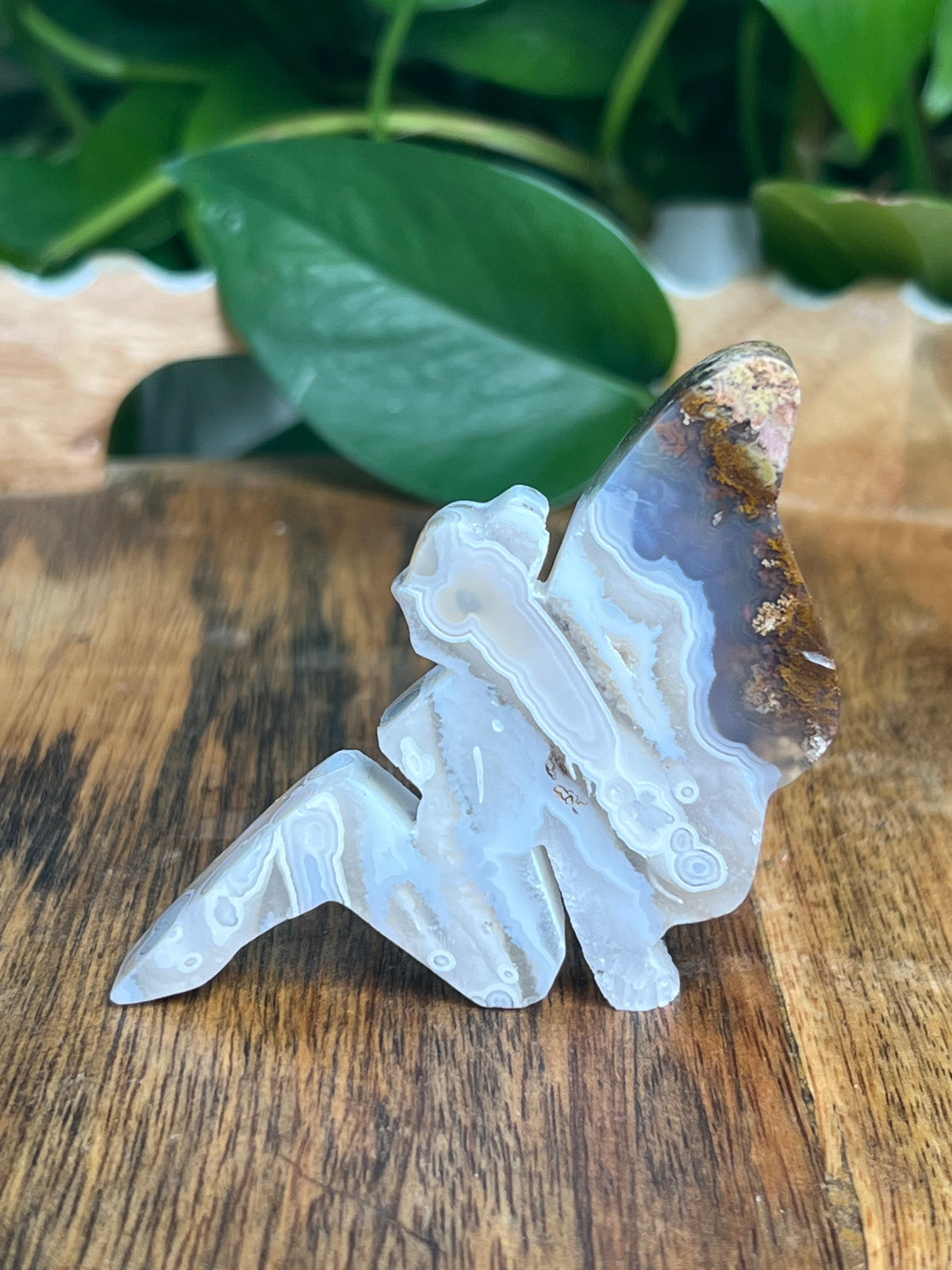 Scenic Moss Agate Pixie Fairy: H