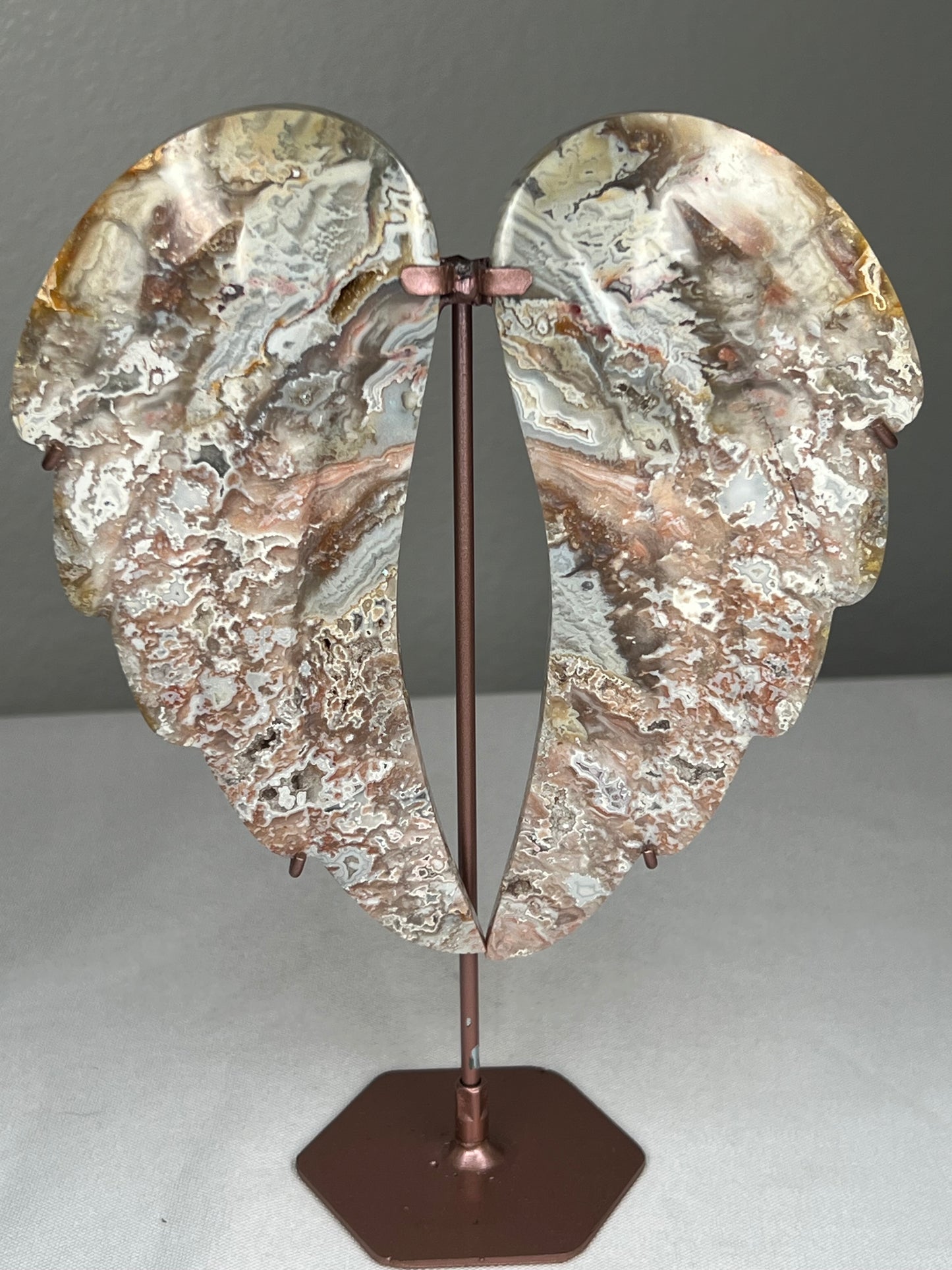 Sumatra Plume Agate Angel Wings