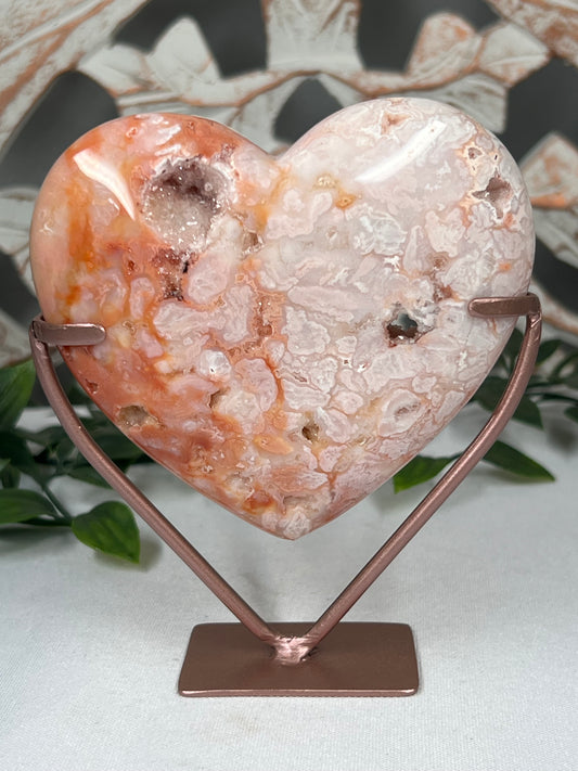 Pink Carnelian Heart