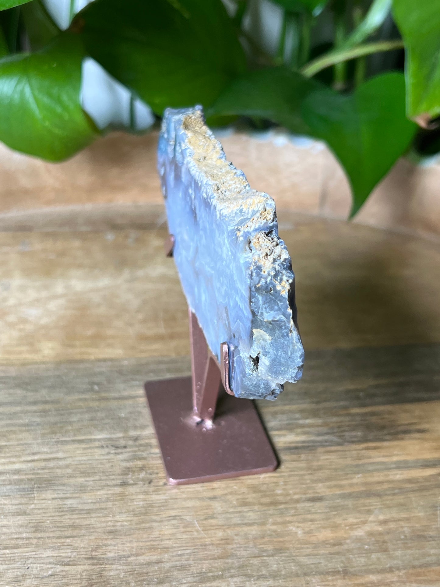 Blue Plume Agate Slab