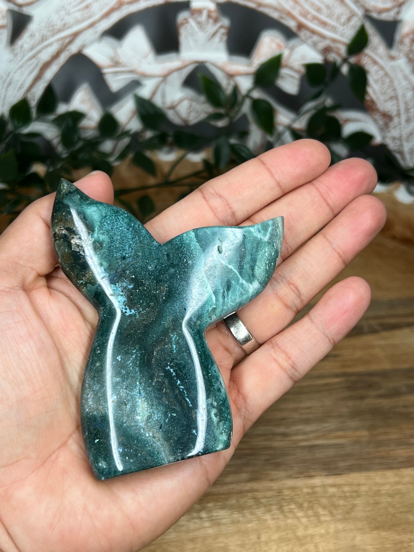 Blue Green Jasper Tail