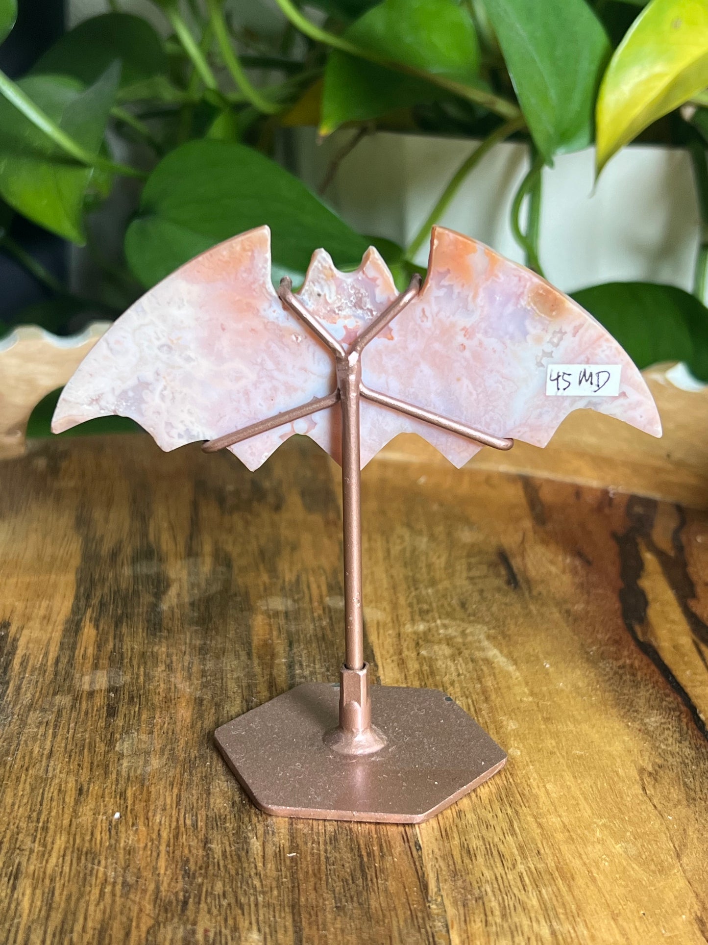 Pink Carnelian Bat