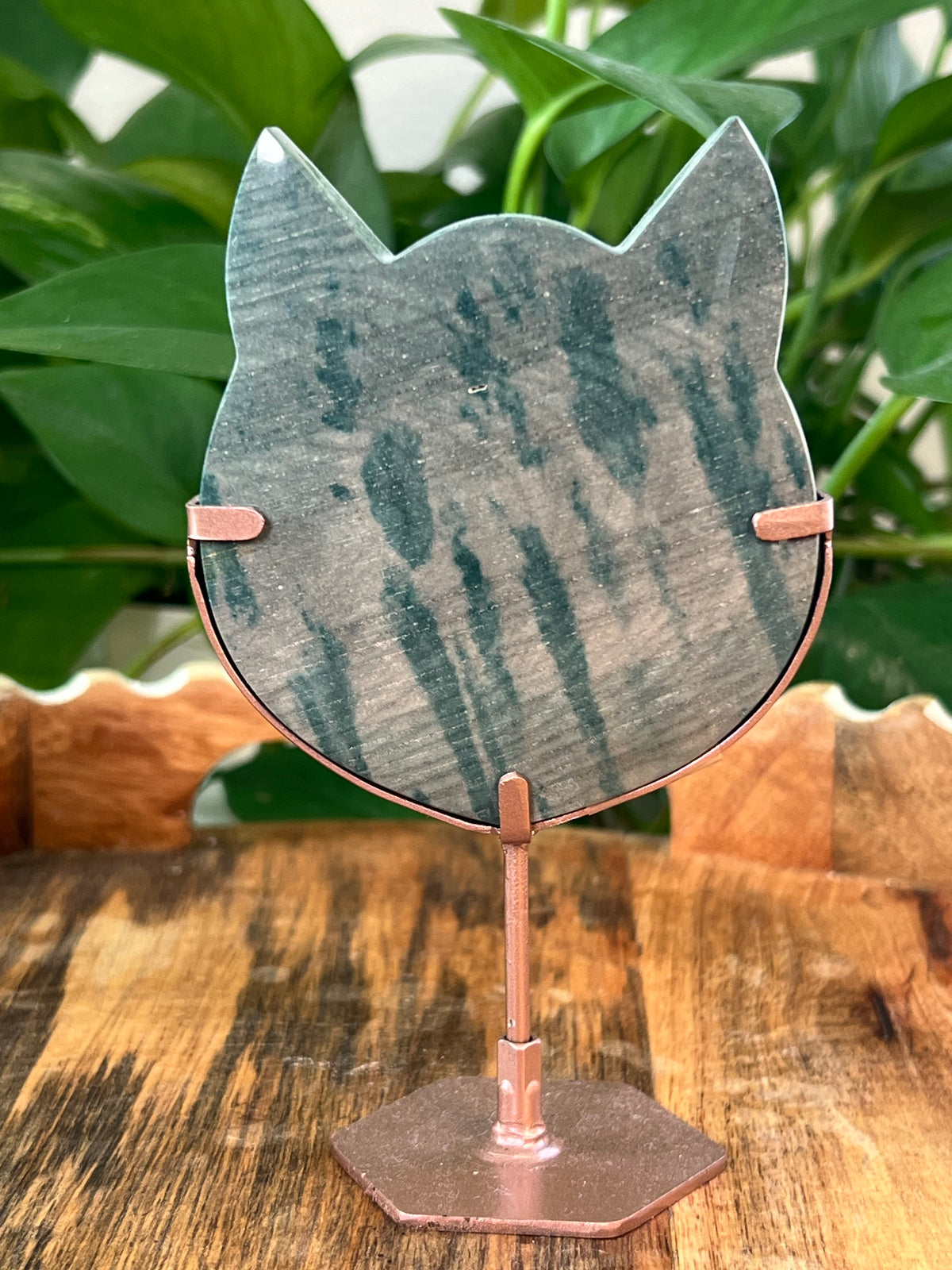 Blue Green Cat Heads