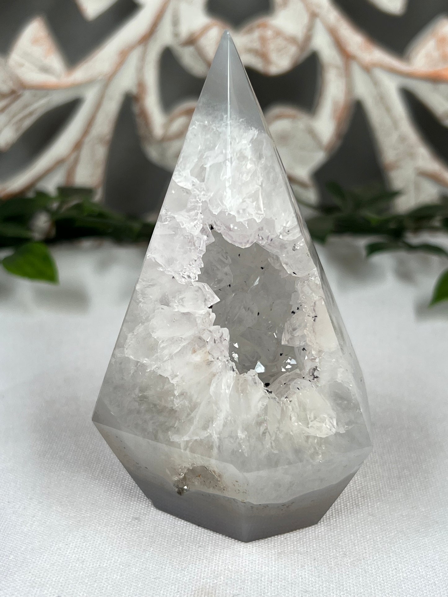 Brazilian Druzy Agate Tower