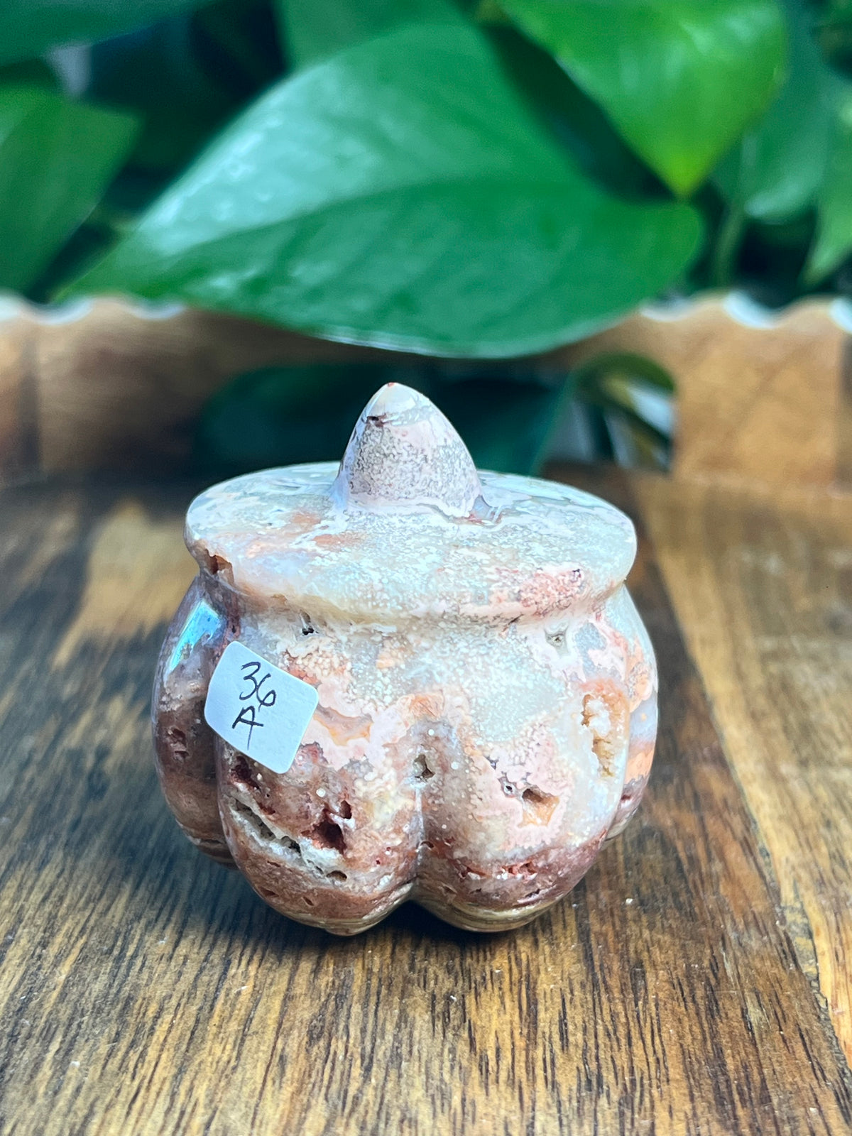 Crazy Lace Agate Pumpkin: A