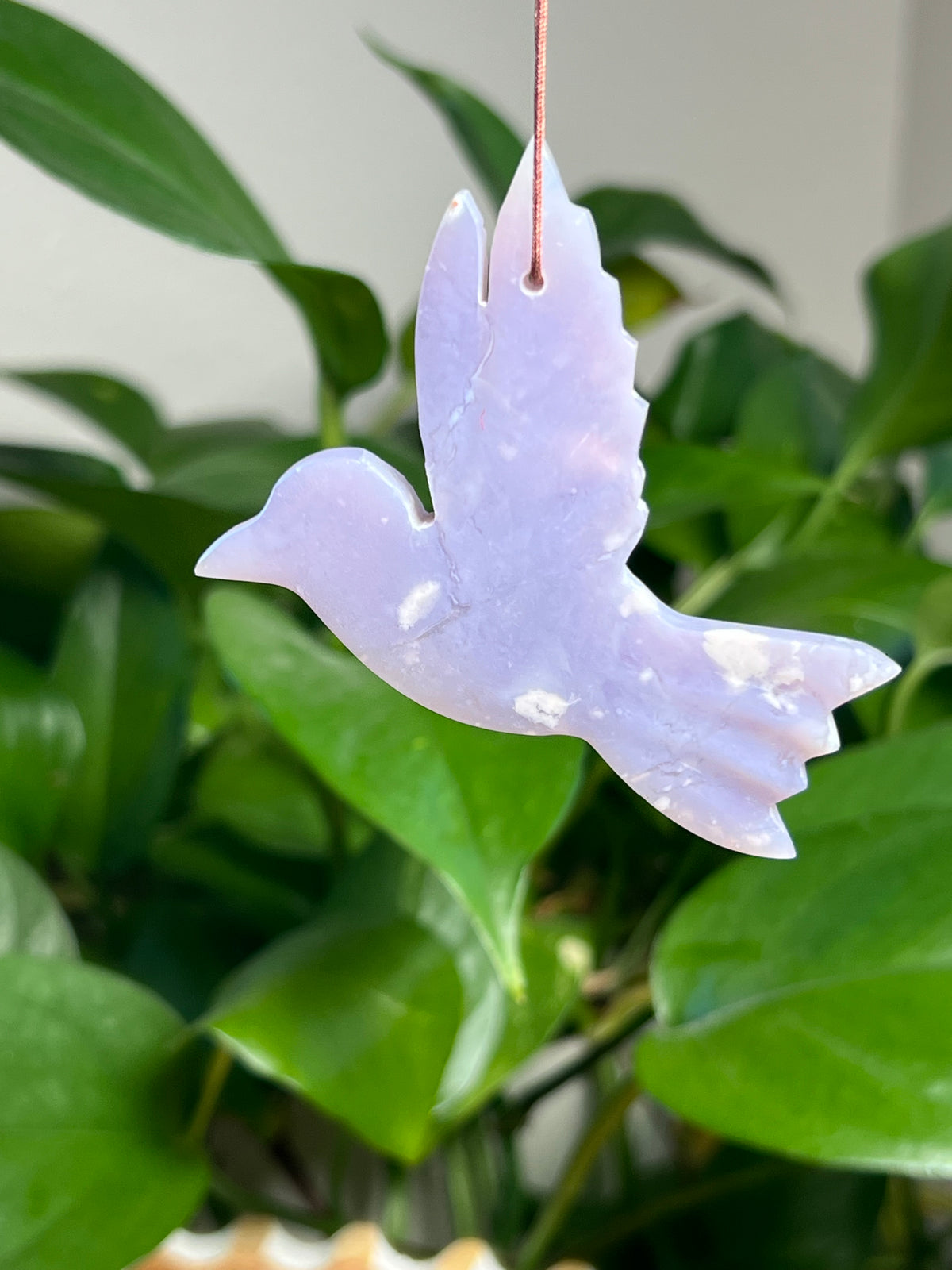 Purple Chalcedony Hummingbird Ornaments
