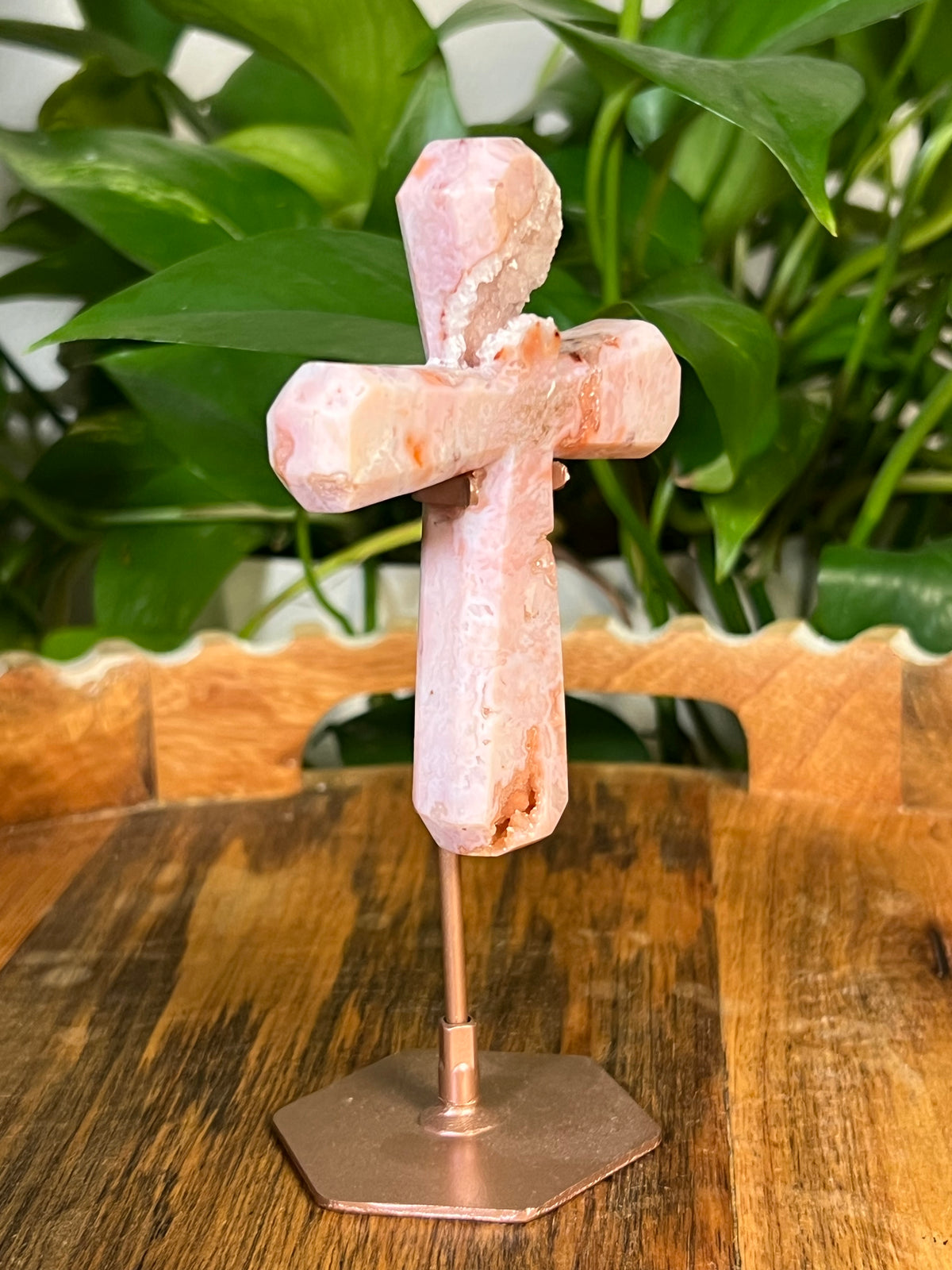 Pink Carnelian Cross: PL