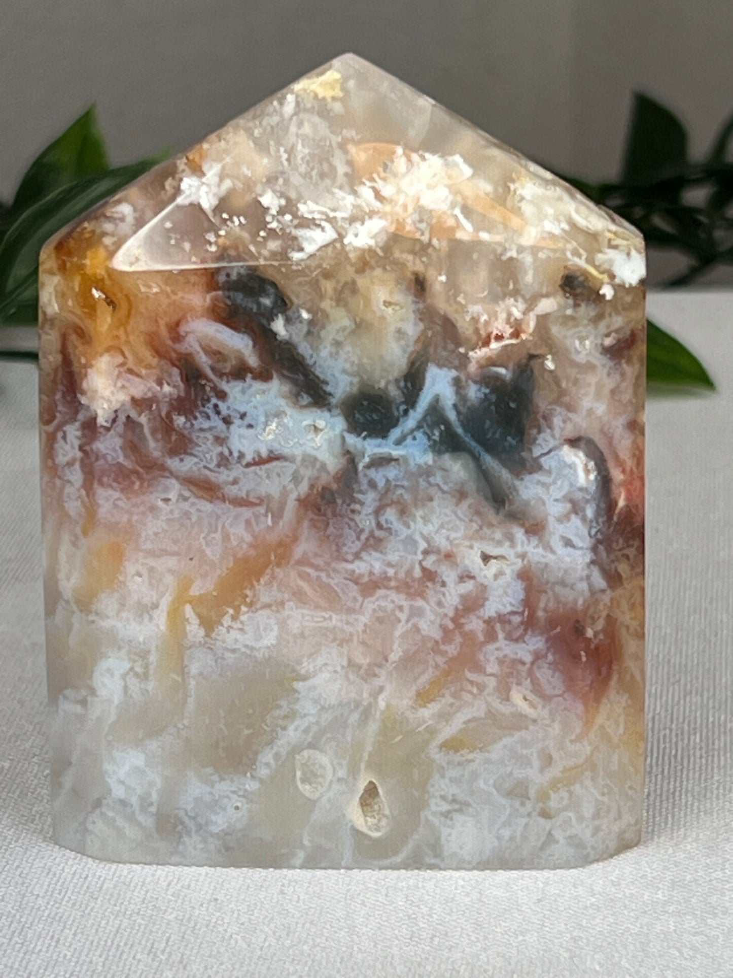 Rainbow Plume Agate Cupcake