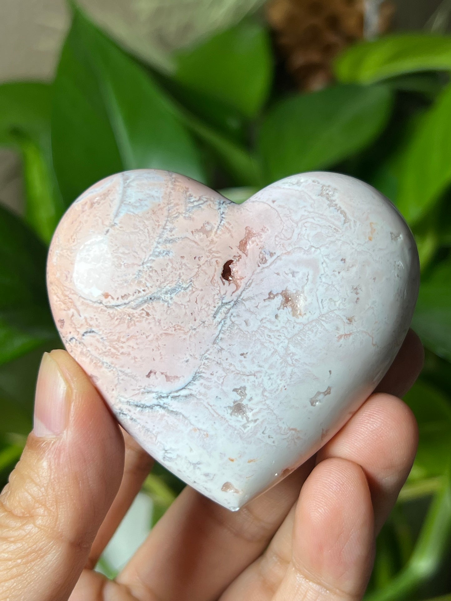Pink Carnelian Heart