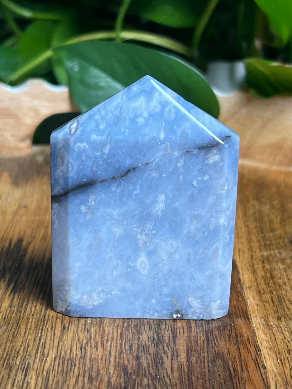 Blue Plume Agate Flat Tower: BA
