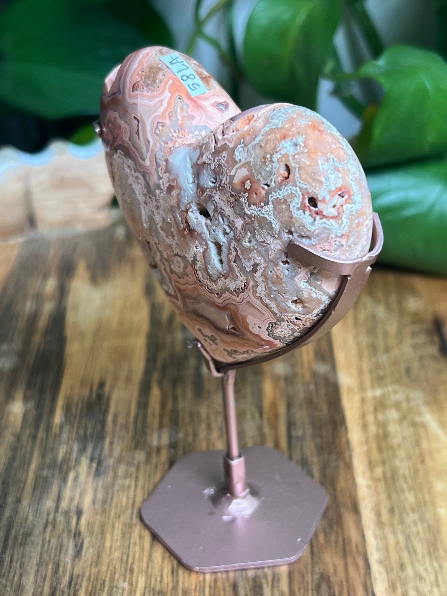 Crazy Lace Agate Heart