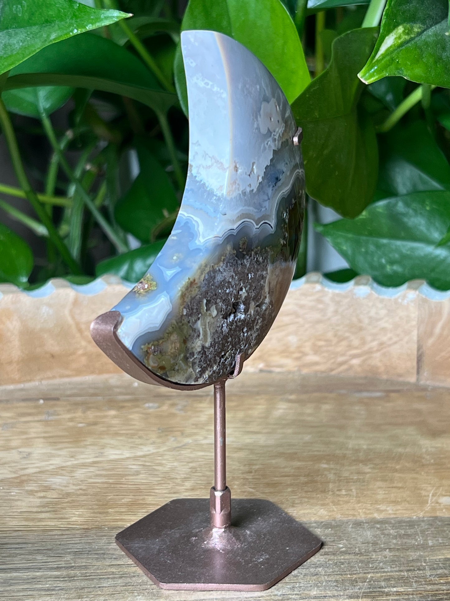Scenic Moss Agate Moon: DL