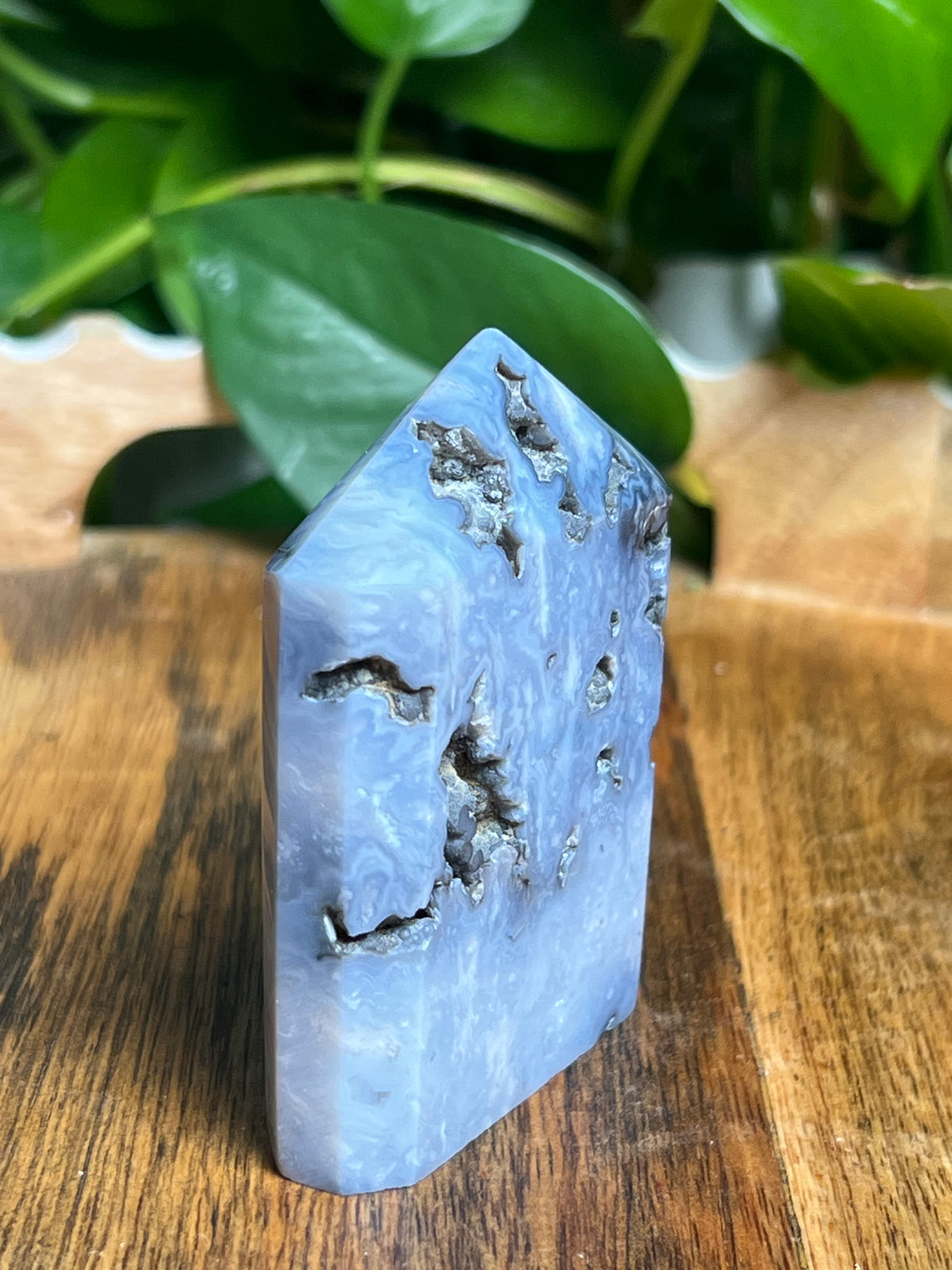 Blue Plume Agate Flat Tower: BA