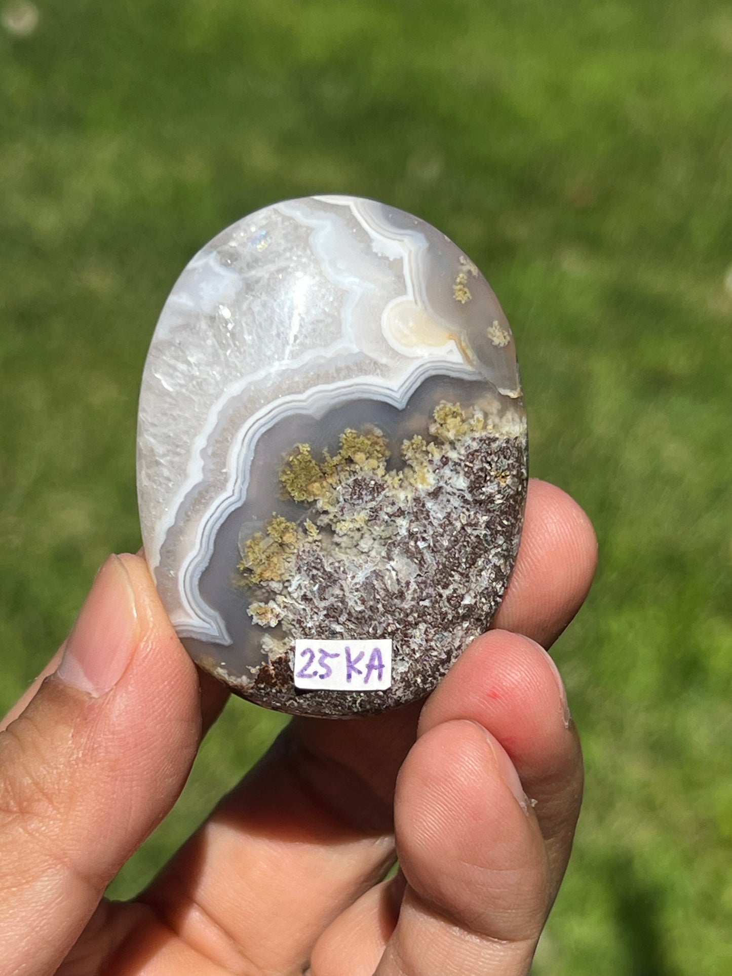 Scenic Moss Agate Palmstone KA