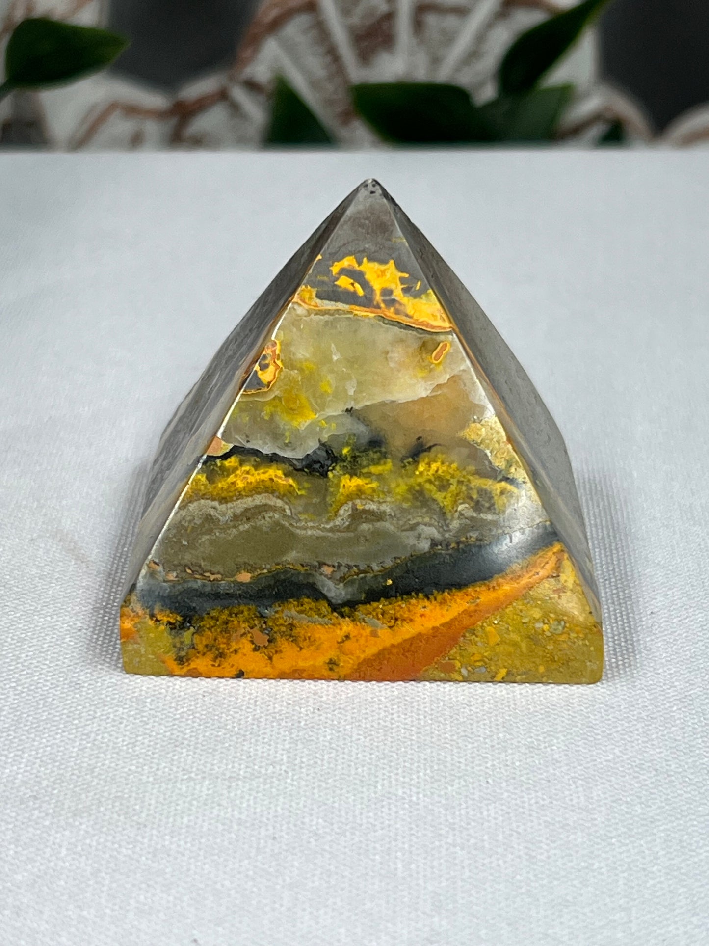 Bumblebee Jasper Pyramid