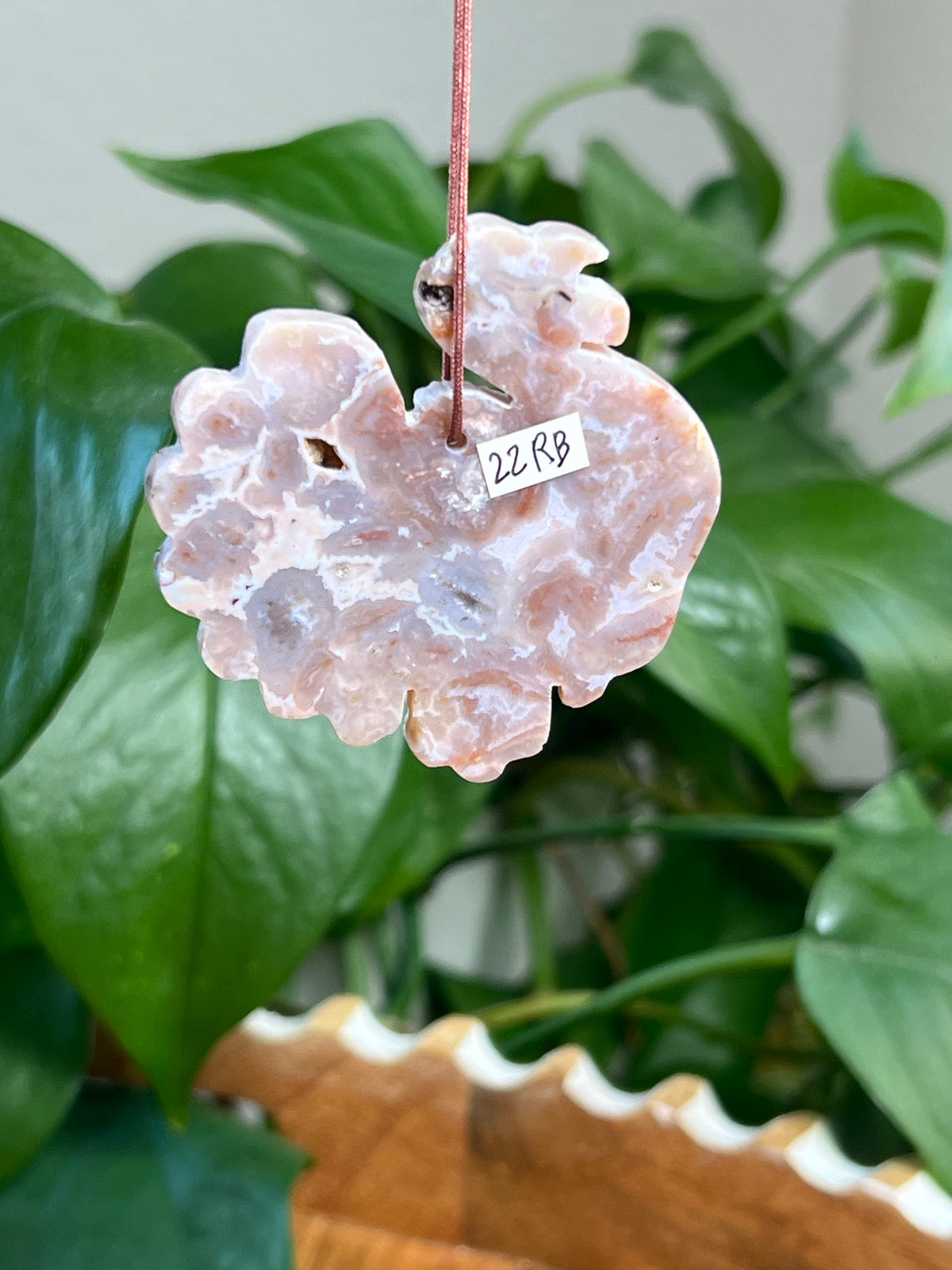 Sumatra Plume Agate Turkey Ornaments
