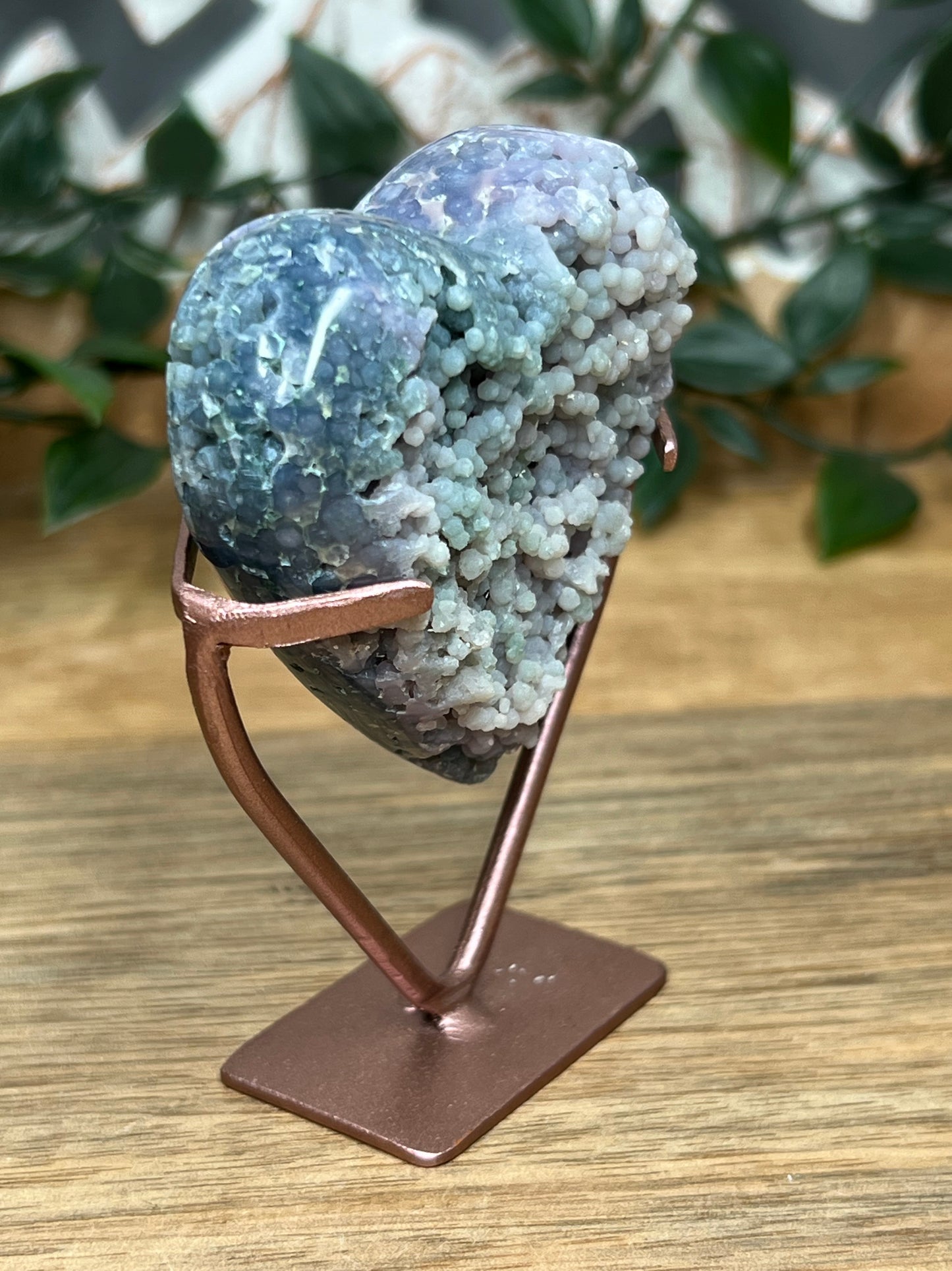 Grape Agate Heart