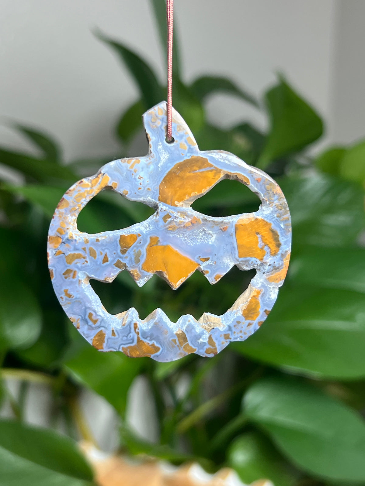 Brecciated Jasper Ornament Pumpkin: PB