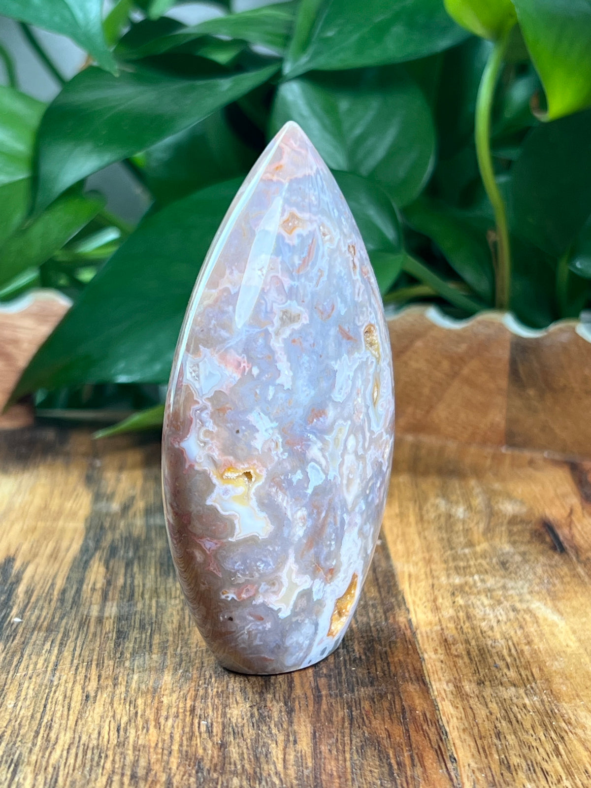 Sumatra Plume Agate Flame: AA