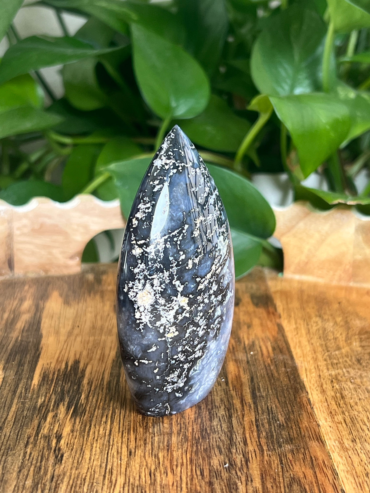 Blue Plume Agate Flame: NA
