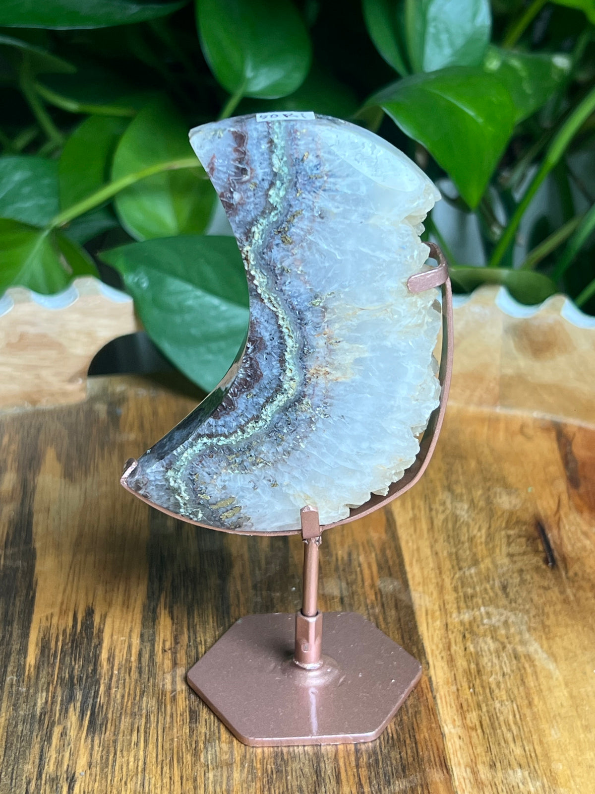 Amethyst Agate Moon: Ari