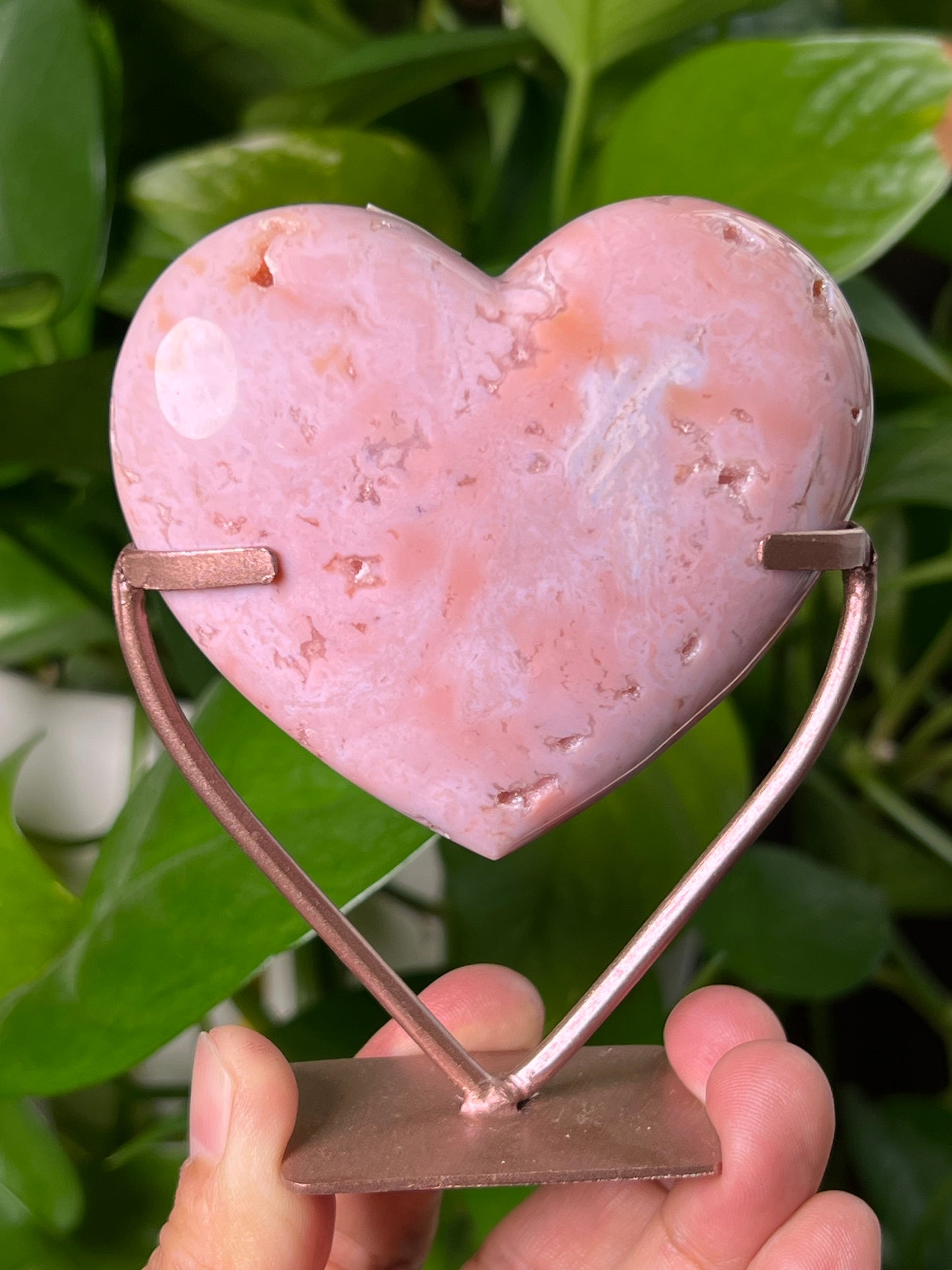 Pink Carnelian Heart