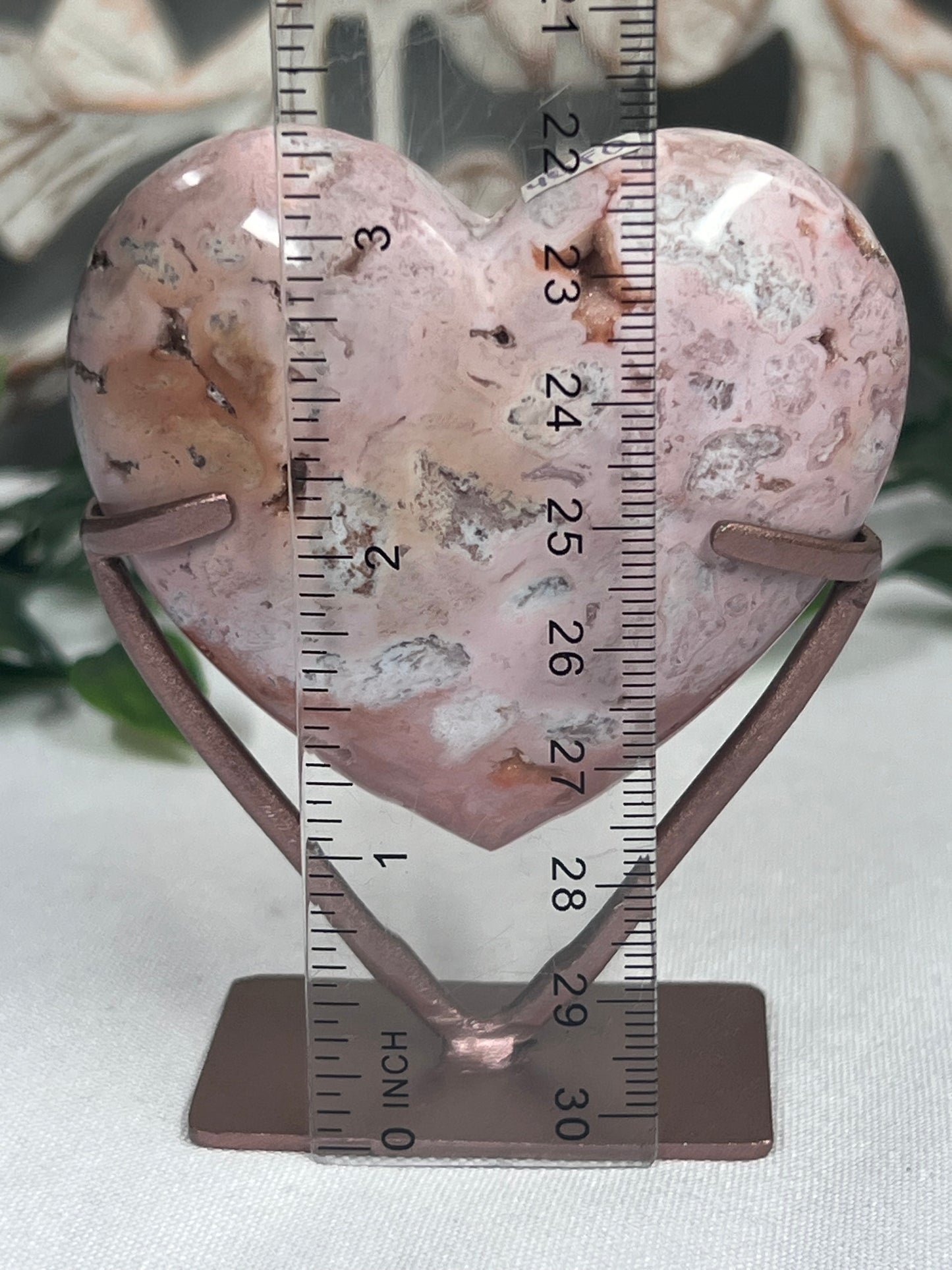 Pink Carnelian Heart