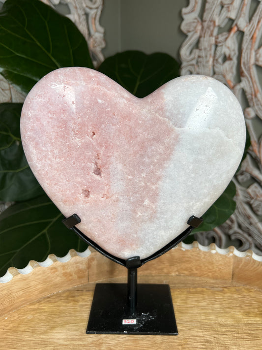 Pink Amethyst Heart