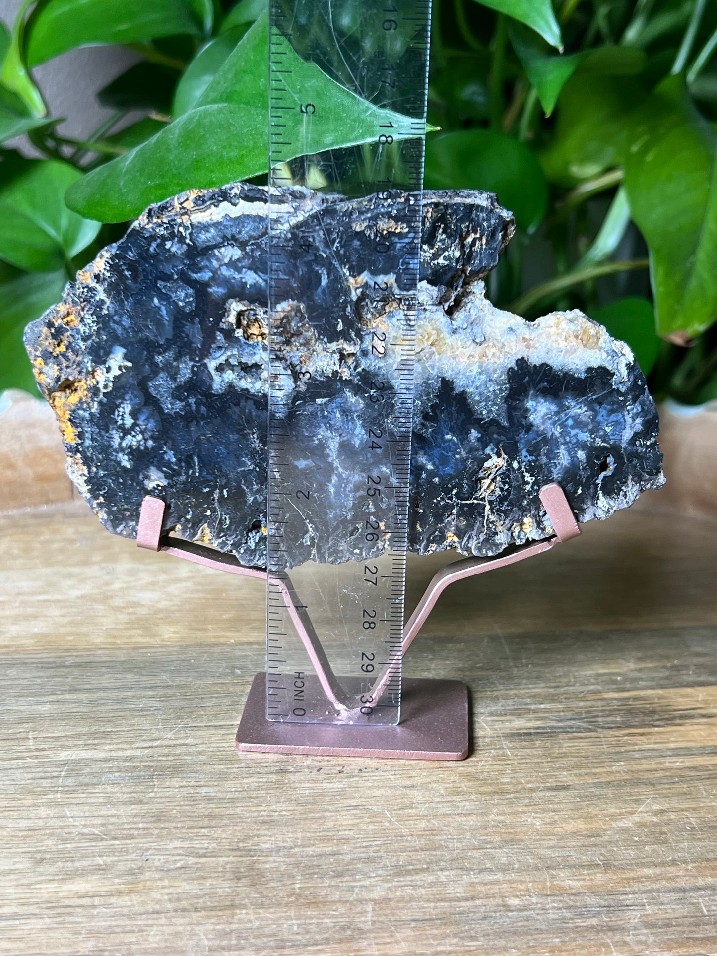 Blue Plume Agate Slab