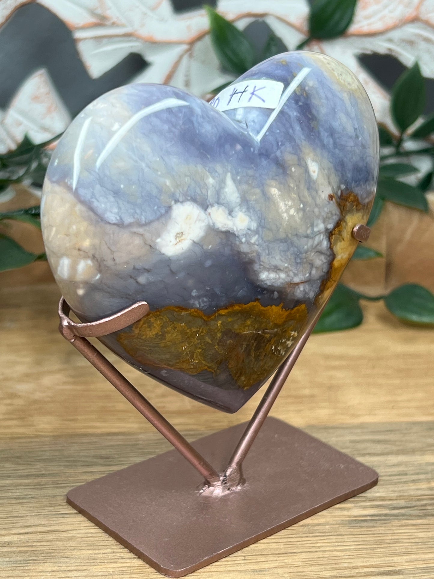 Purple Chalcedony Heart