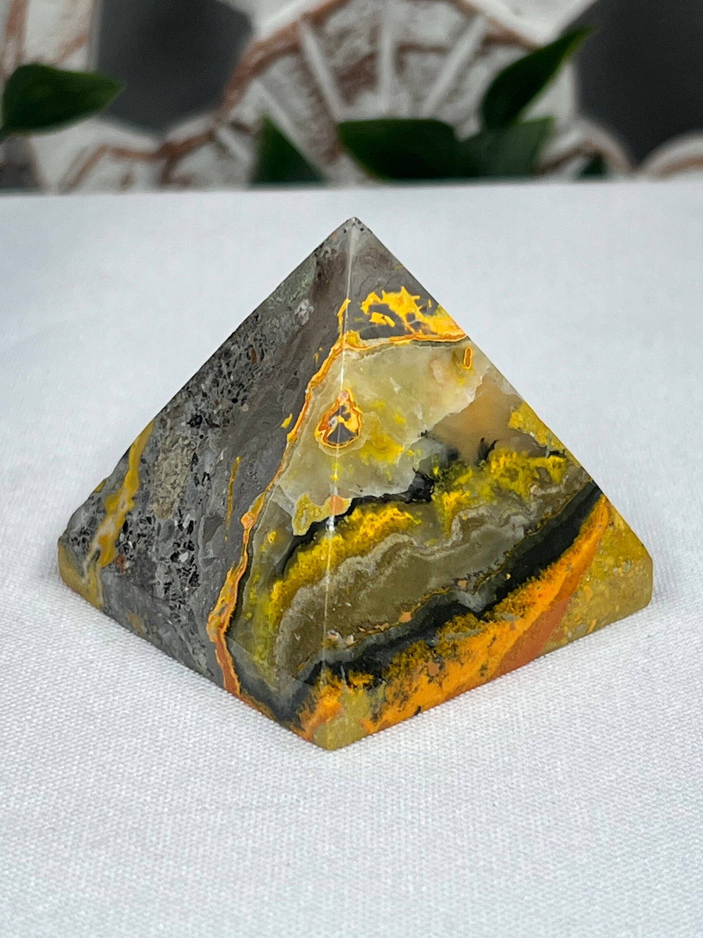 Bumblebee Jasper Pyramid