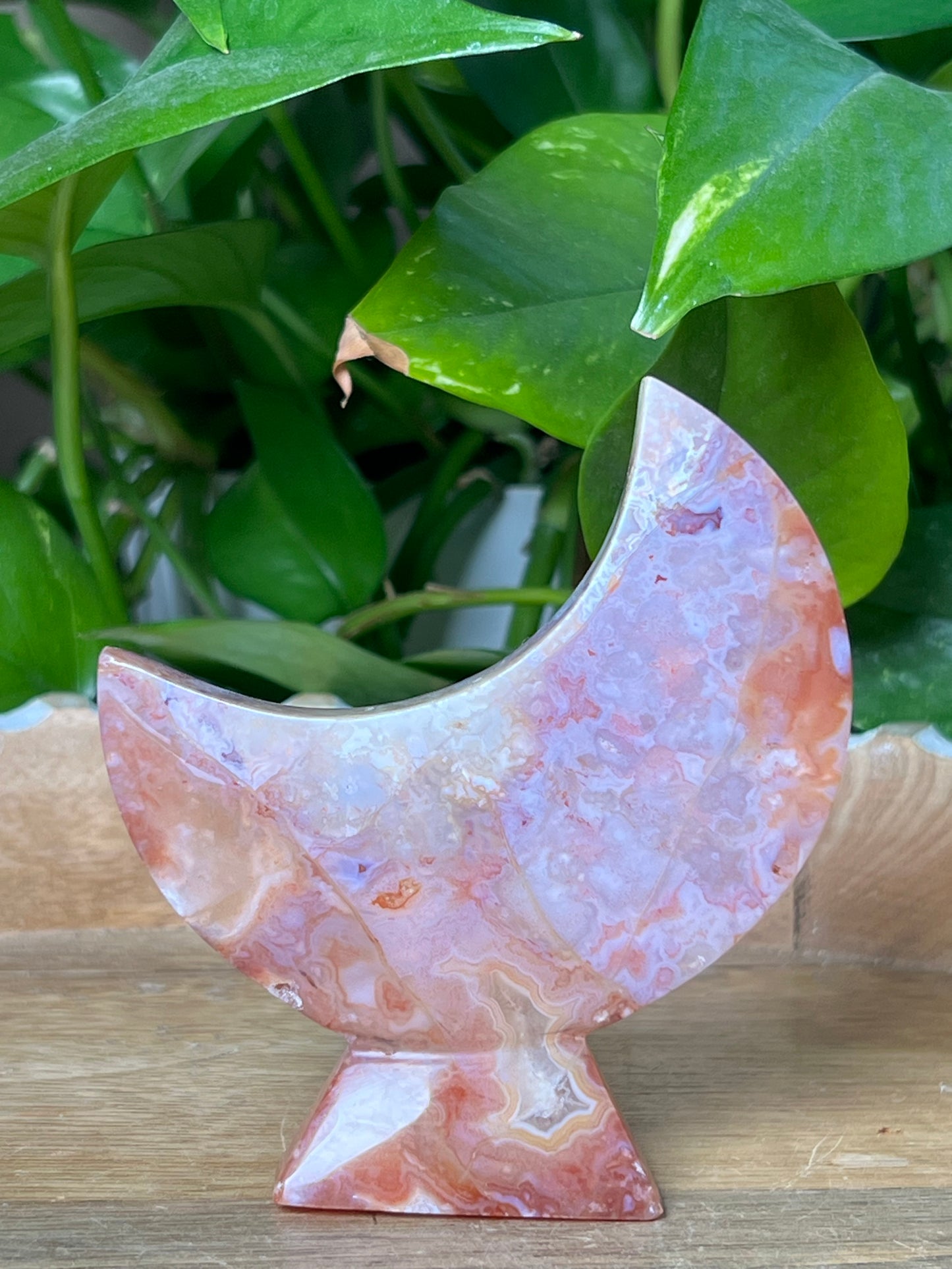 Pink Carnelian Moon