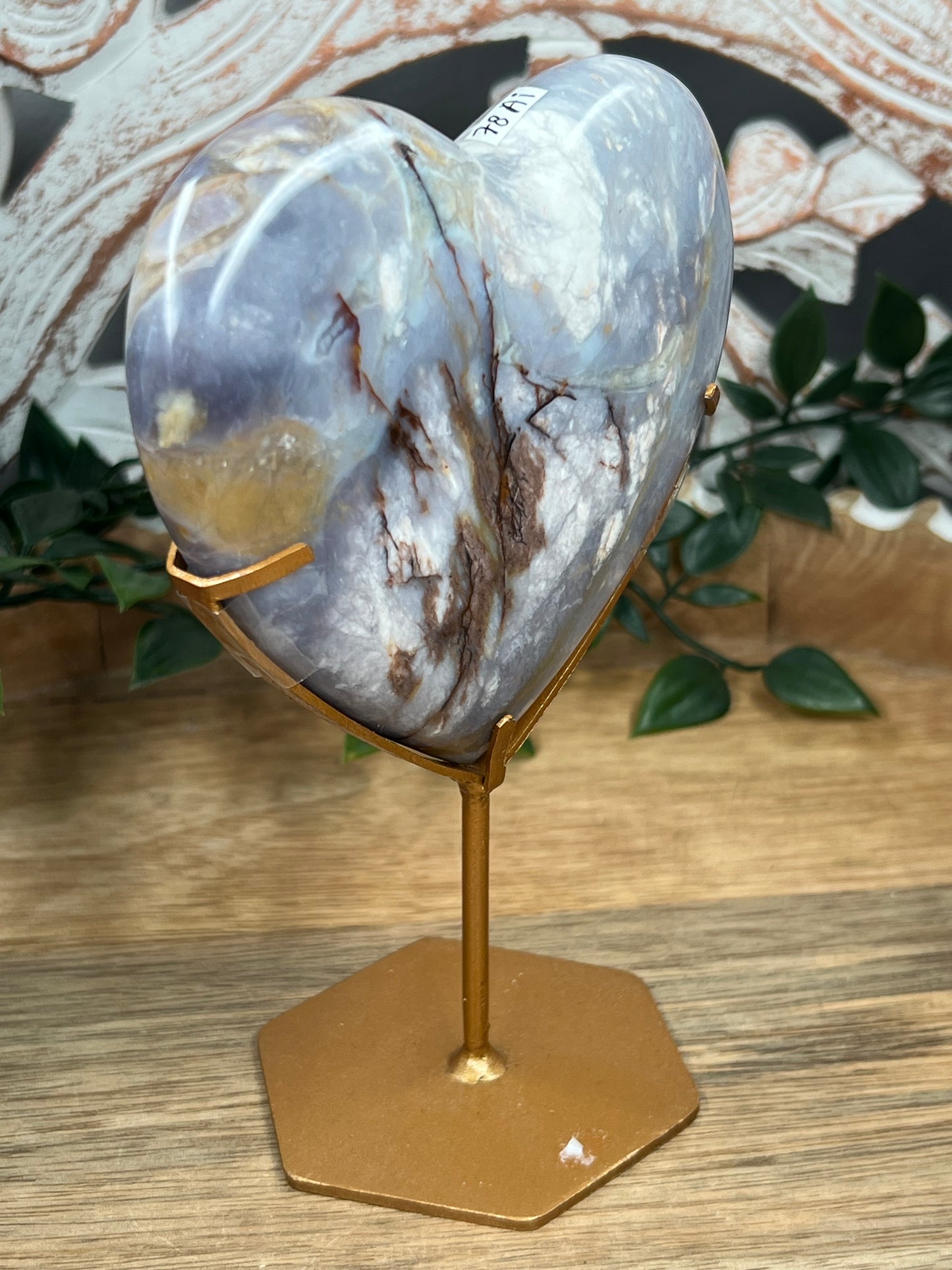 Purple Chalcedony Heart