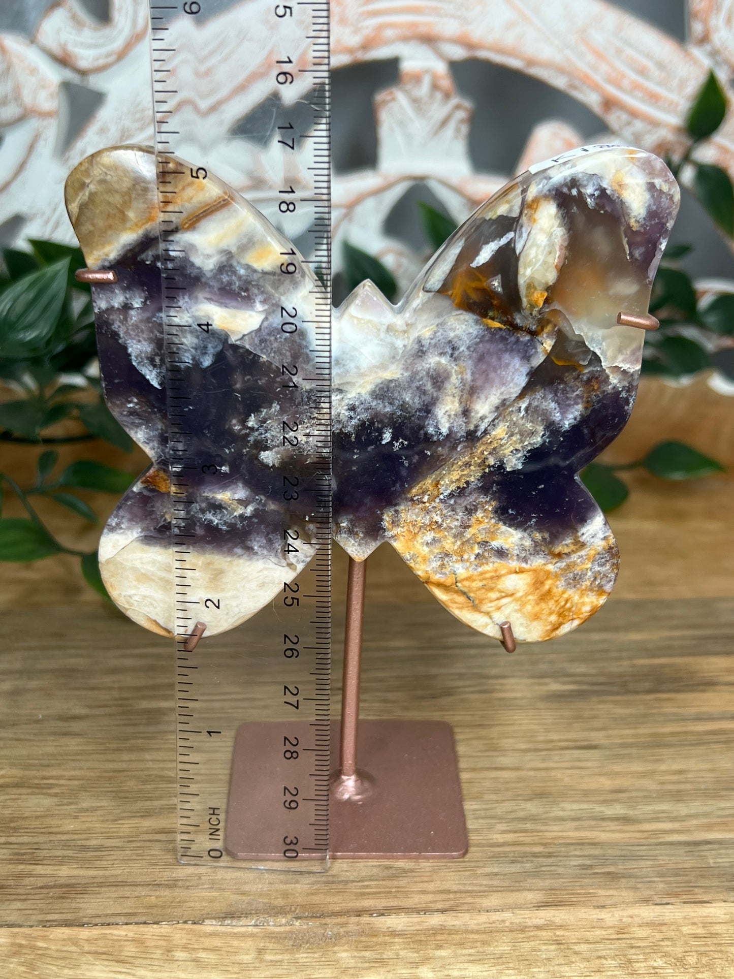 Purple Chalcedony Butterfly