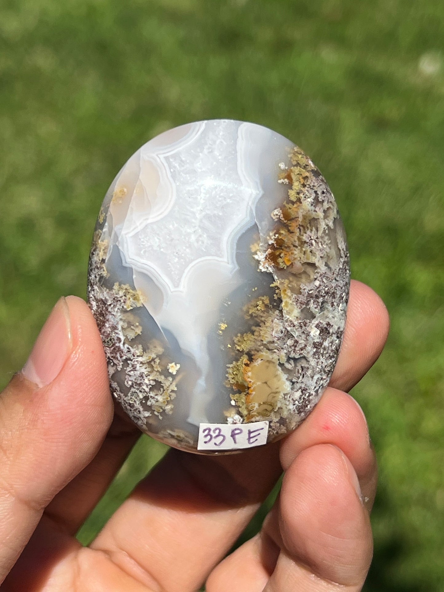 Scenic Moss Agate Palmstone PE