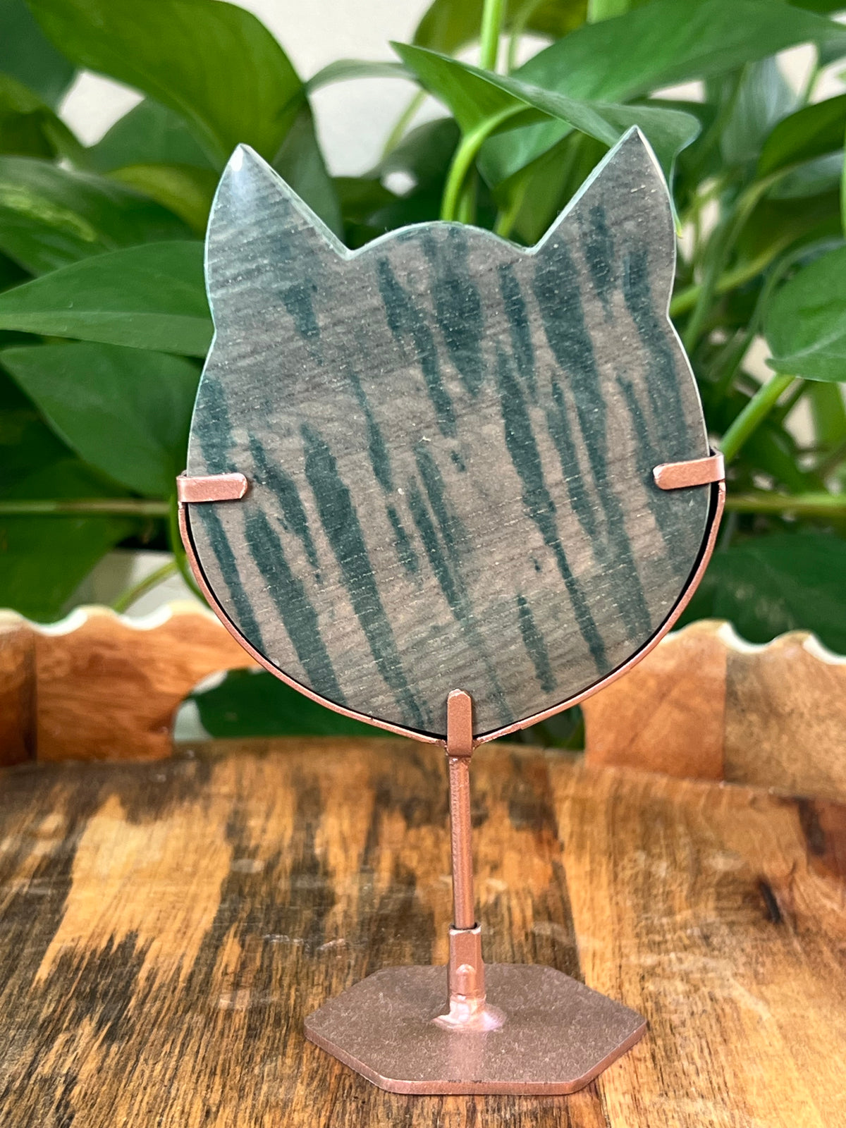 Blue Green Cat Heads
