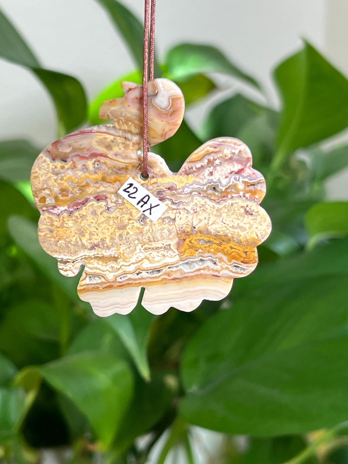 Crazy Lace Agate Turkey Ornaments