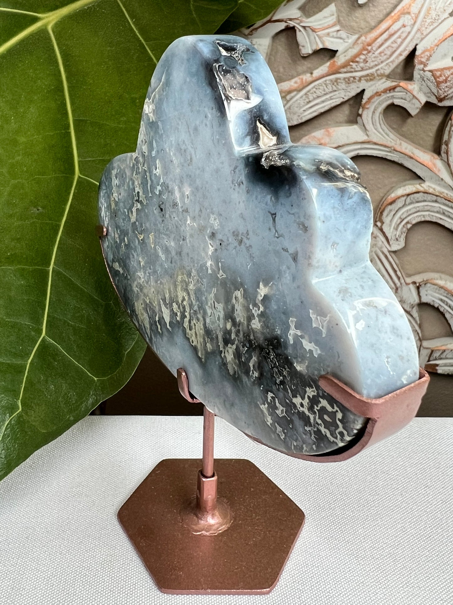 Blue plume agate cloud
