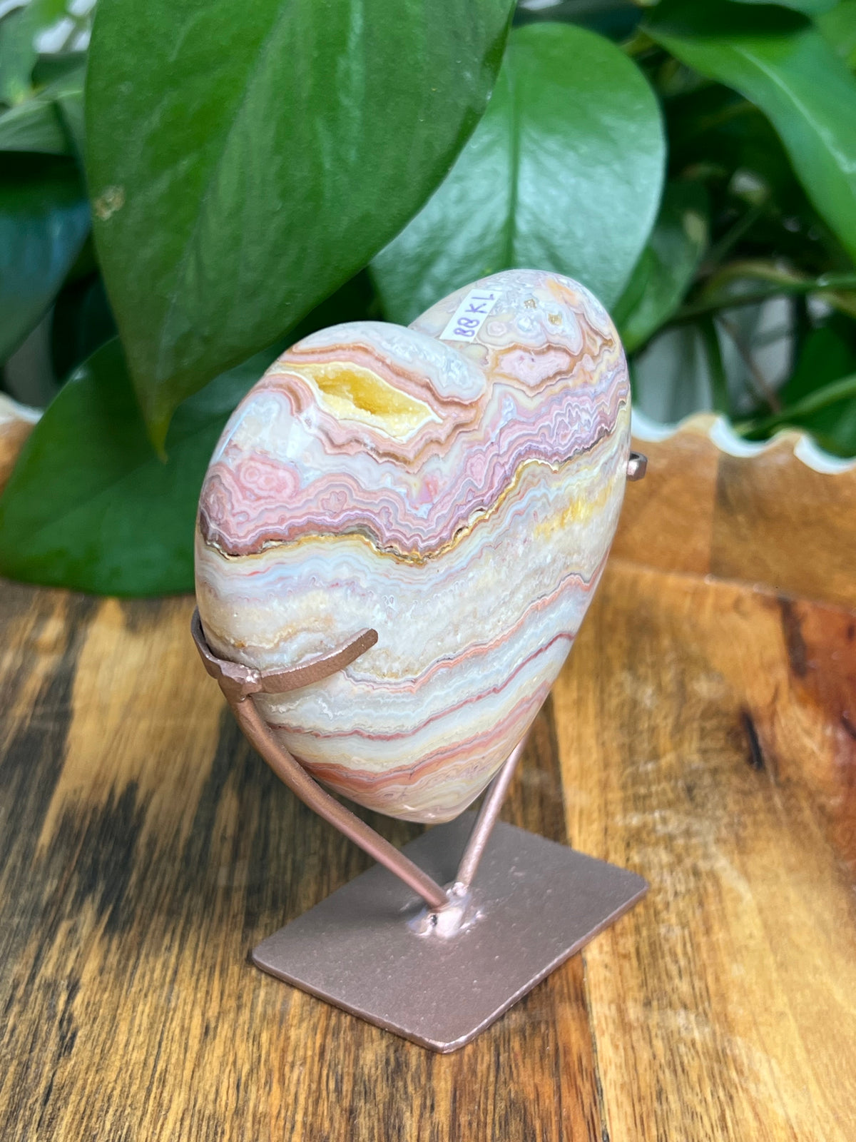 Crazy Lace Agate Heart: KL