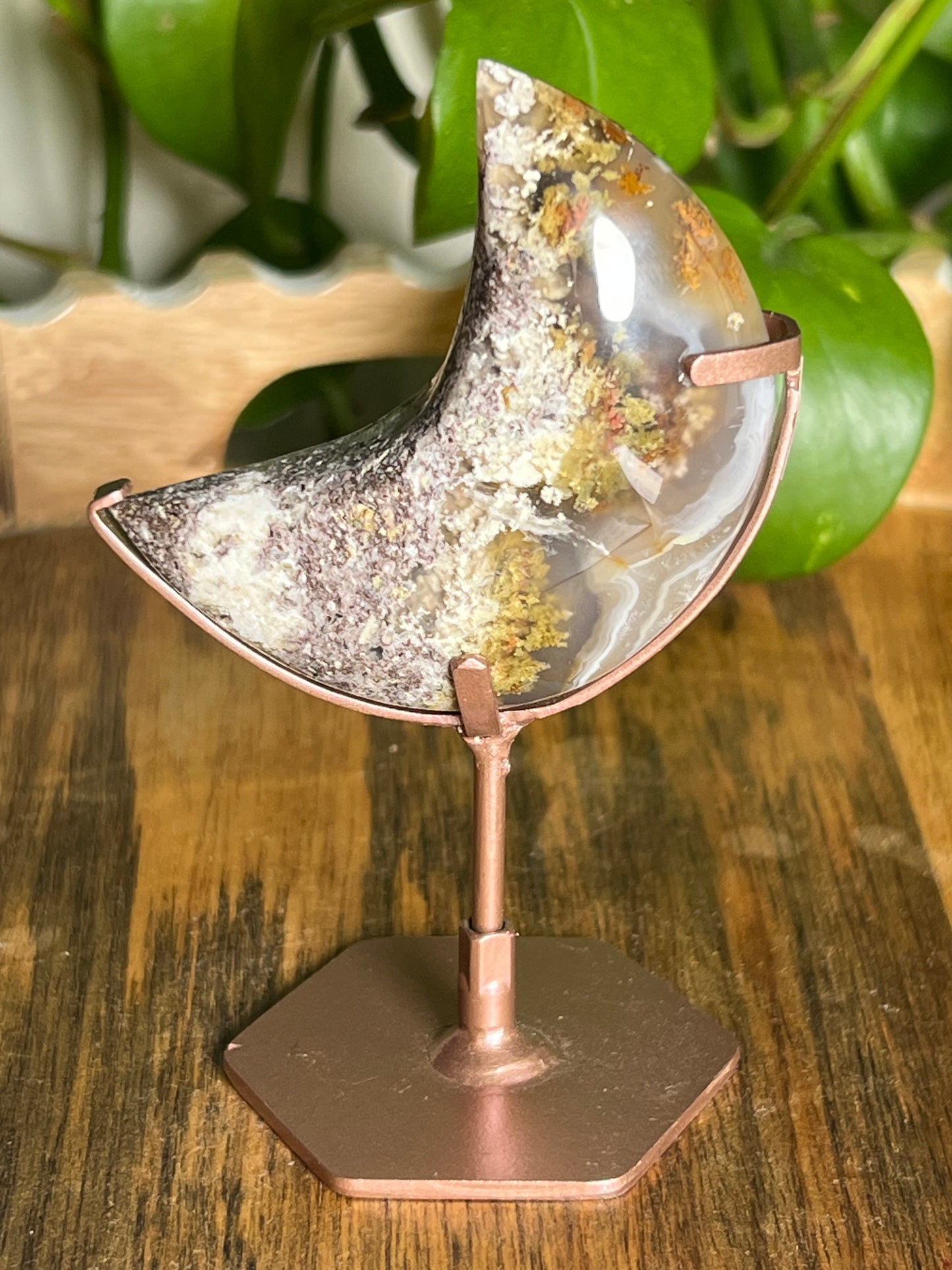 Scenic Moss Agate Moon