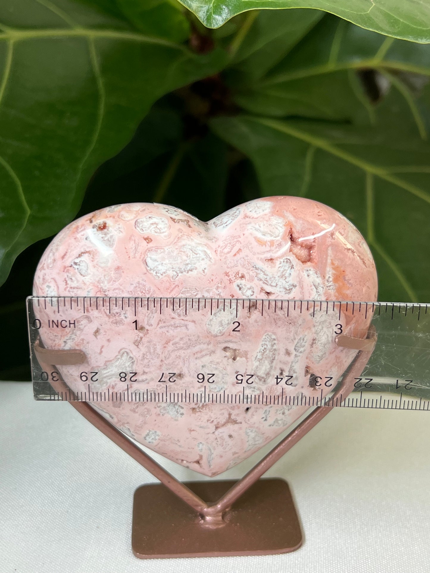 Pink Carnelian Heart