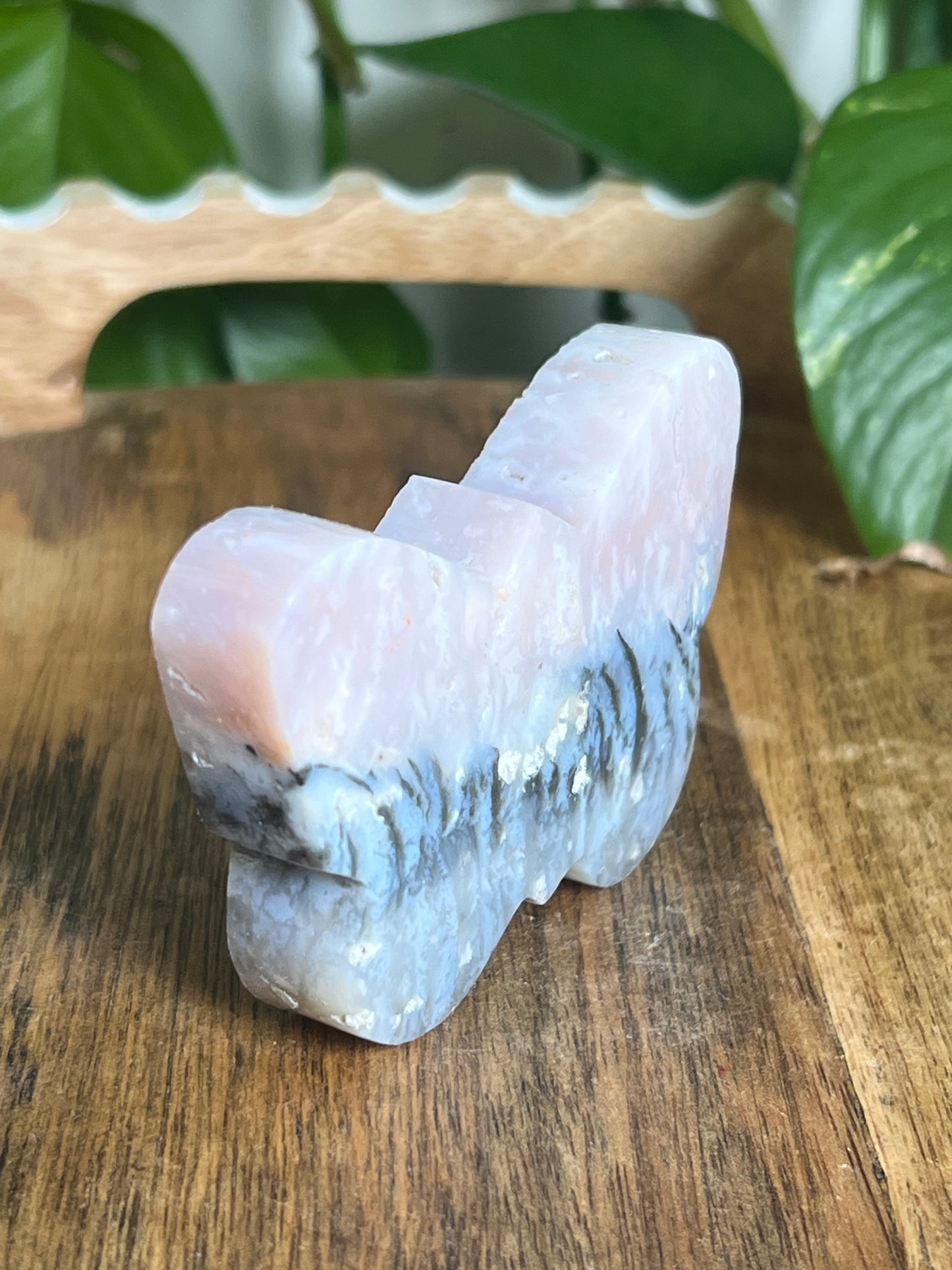 Rainbow Plume Agate Butterfly RB