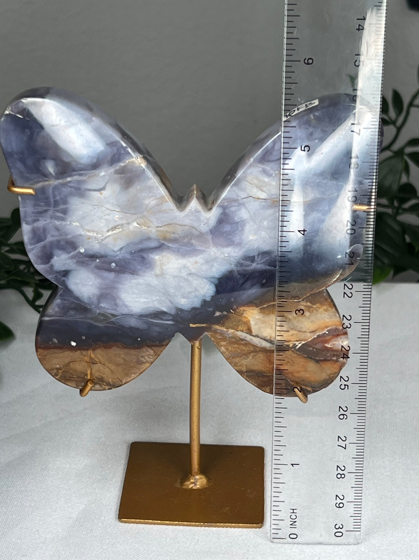 Purple Chalcedony Butterfly