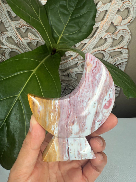 Milky Jasper Moon